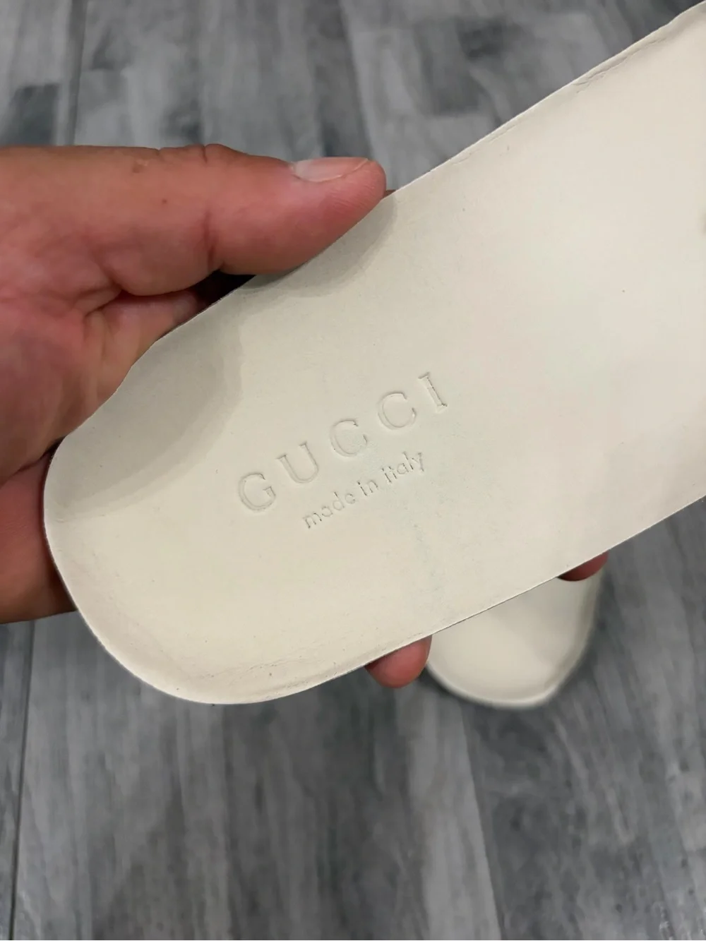 Gucci Ace White Leather Sneakers with Green & Red Stripe and Gold Bee